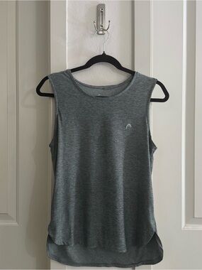 HEAD Women's Sleeveless Active Tank Top, Gray, Size Medium